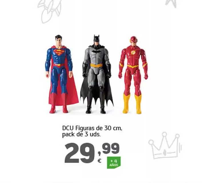 DCU Figuras de 30 cm, pack de 3 uds.