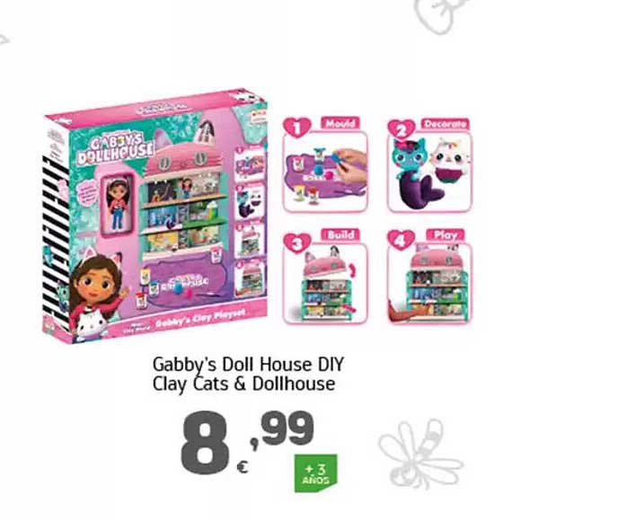 Gabby's Doll House DIY Clay Cats & Dollhouse