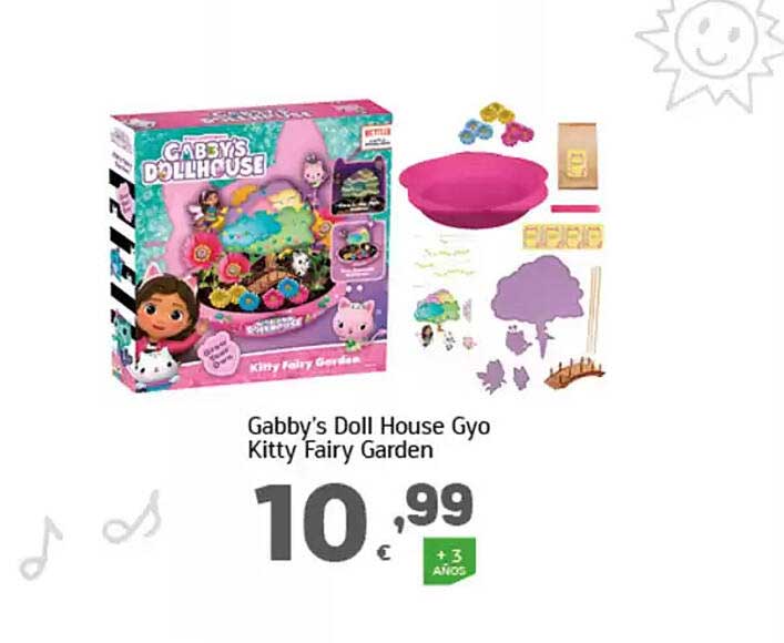 Gabby's Doll House Gyo Kitty Fairy Garden