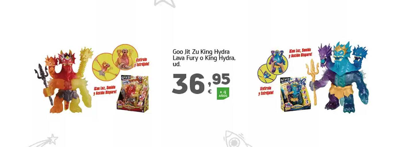 Goo Jit Zu King Hydra Lava Fury o King Hydra, ud.