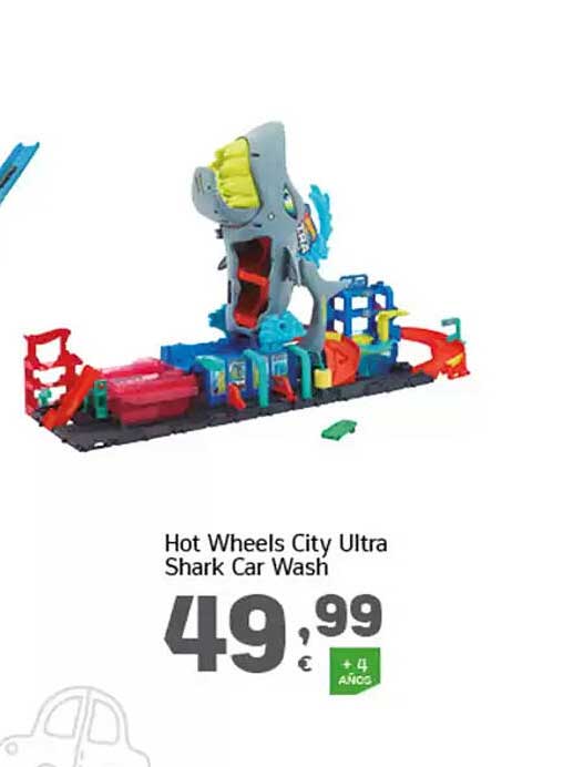 Hot Wheels City Ultra Shark Car Wash