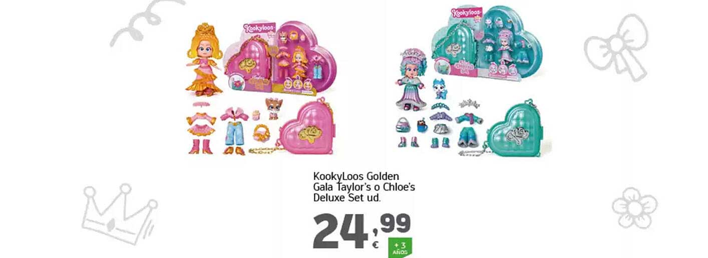 KookyLoos Golden Gala Taylor's o Chloe's Deluxe Set ud.