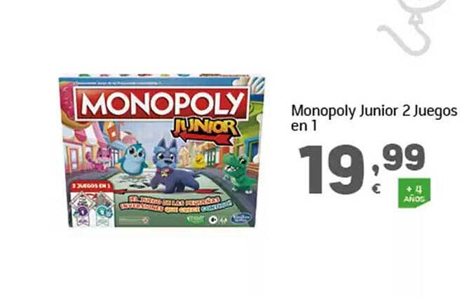 Monopoly Junior 2 Juegos en 1