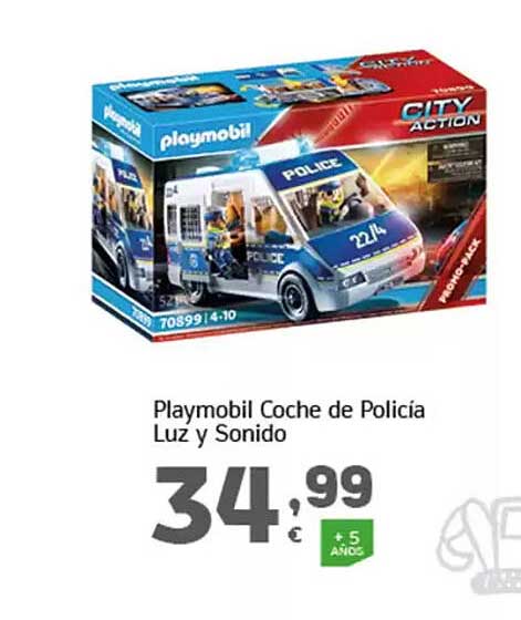 Playmobil Coche de Policía Luz y Sonido