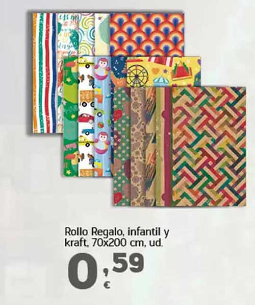 Rollo Regalo, infantil y kraft