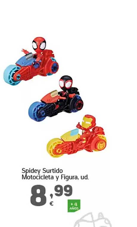 Spidey Surtido Motocicleta y Figura, ud.