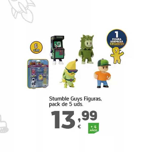 Stumble Guys Figuras, pack de 5 uds.