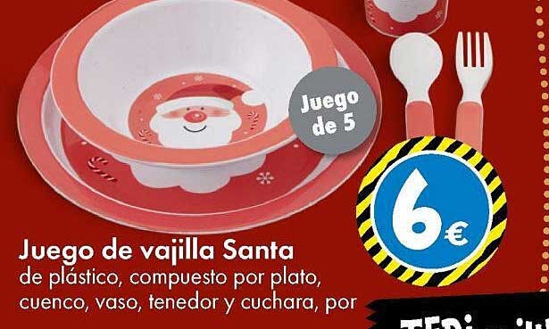 Juego de vajilla Santa