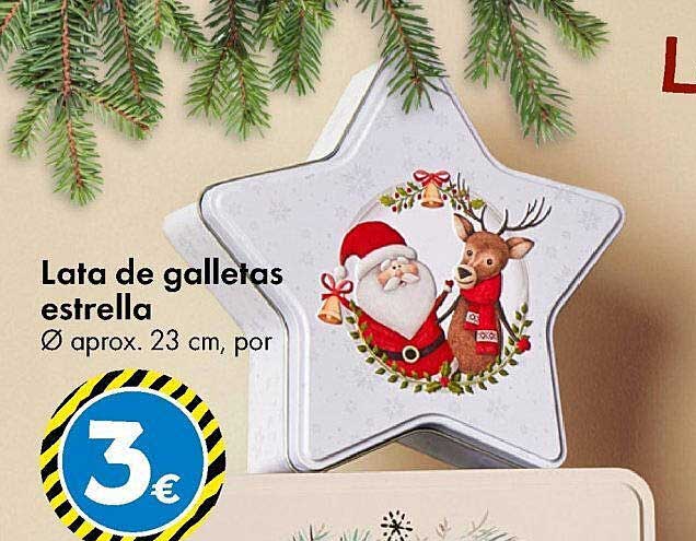 Lata de galletas estrella