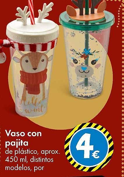 Vaso con pajita