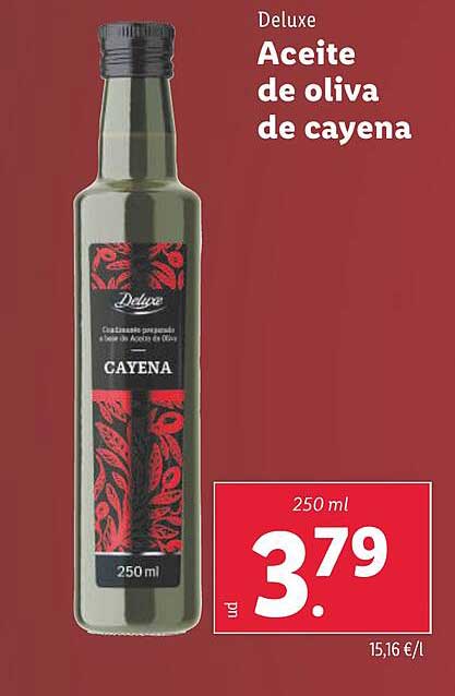 Aceite de oliva de cayena