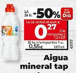 Aigua mineral tap