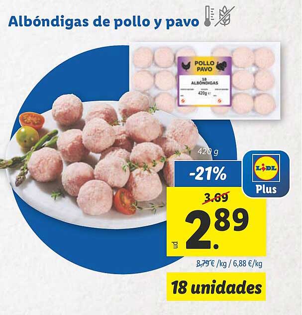 Albondigas de pollo y pavo