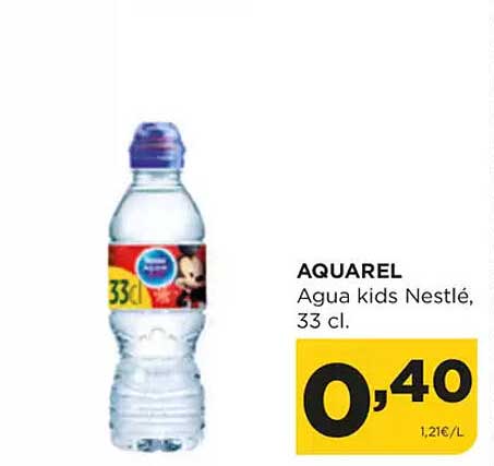 AQUAREL  
Agua kids Nestlé, 33 cl.