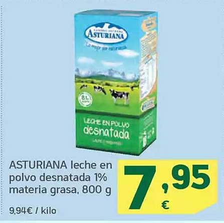 ASTURIANA leche en polvo desnatada