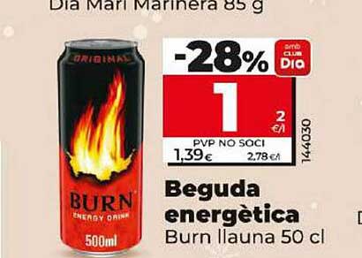 Bebida energética Burn 50 cl