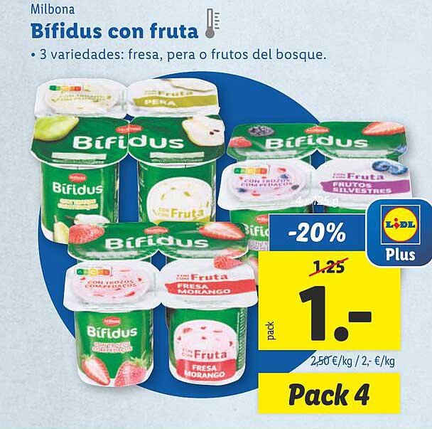 Bifidus con fruta