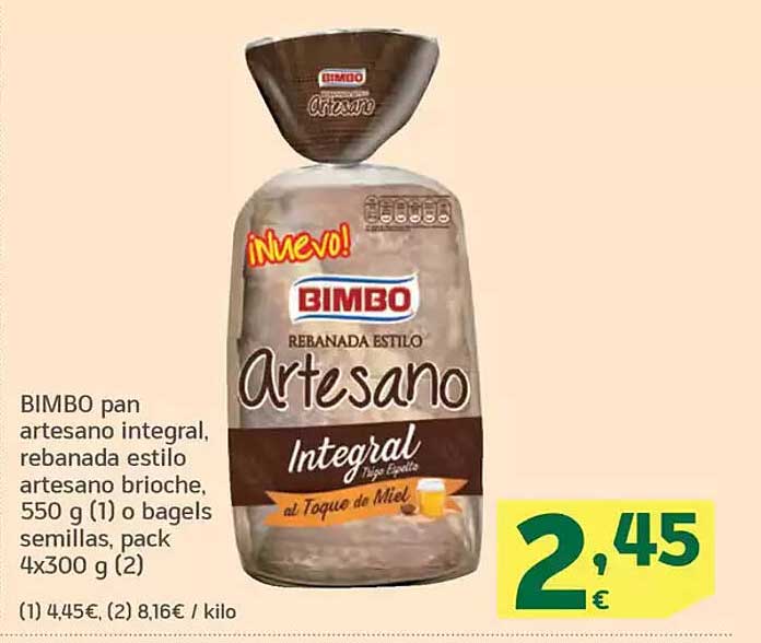 BIMBO pan artesano integral