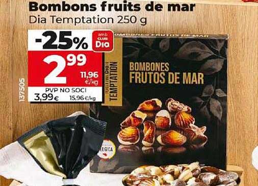 Bombons fruits de mar