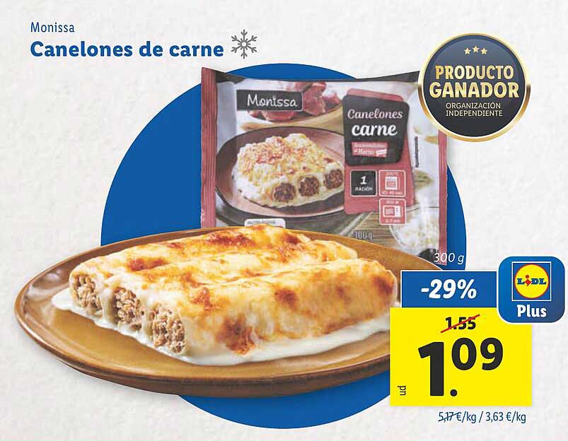 Canelones de carne