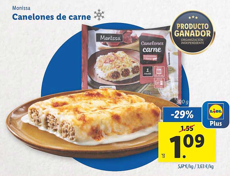 Canelones de carne