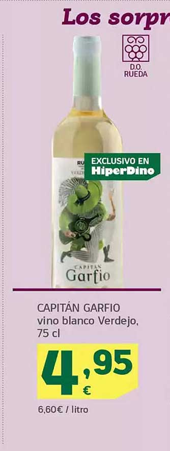 CAPITÁN GARFIO vino blanco Verdejo