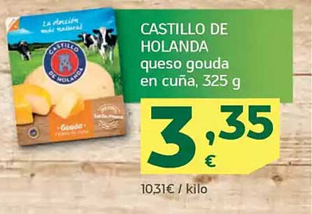 CASTILLO DE HOLANDA queso gouda en cuña