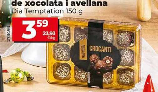 Crocanti de xocolata i avellana