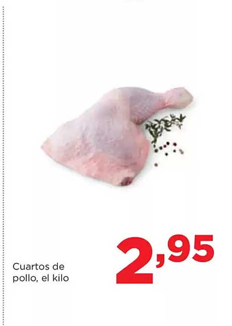 Cuartos de pollo, el kilo