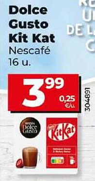 Dolce Gusto Kit Kat Nescafé 16 u.