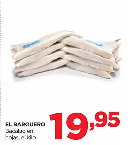 EL BARQUERO Bacalao en hojas, el kilo