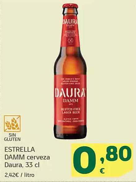 ESTRELLA DAMM cerveza Daura