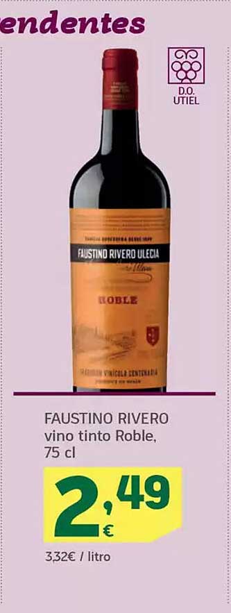 FAUSTINO RIVERO vino tinto Roble