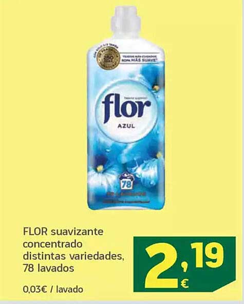 FLOR suavizante concentrado