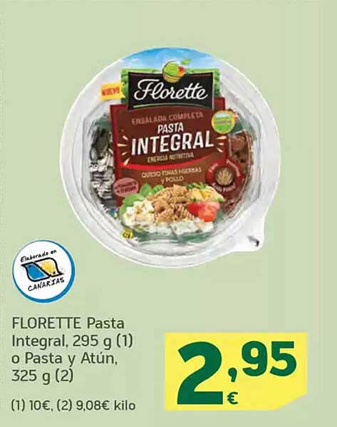 FLORETTE Pasta Integral