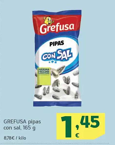 GREFUSA pipas con sal