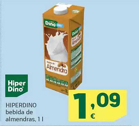 HIPERDINO bebida de almendras, 1 l