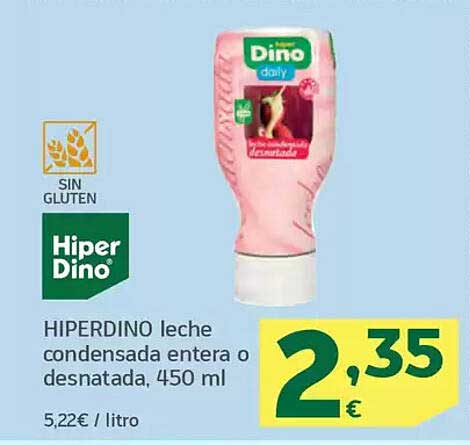 HIPERDINO leche condensada entera o desnatada