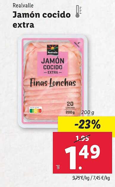 Jamón cocido extra