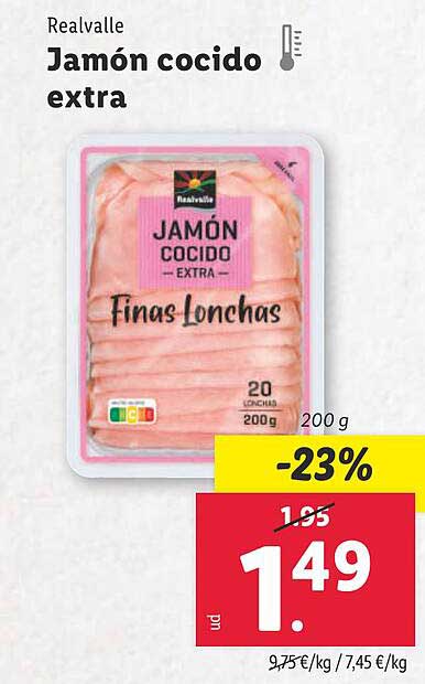 Jamón cocido extra