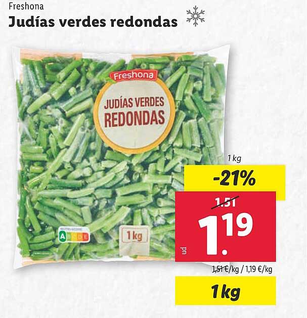 Judías verdes redondas