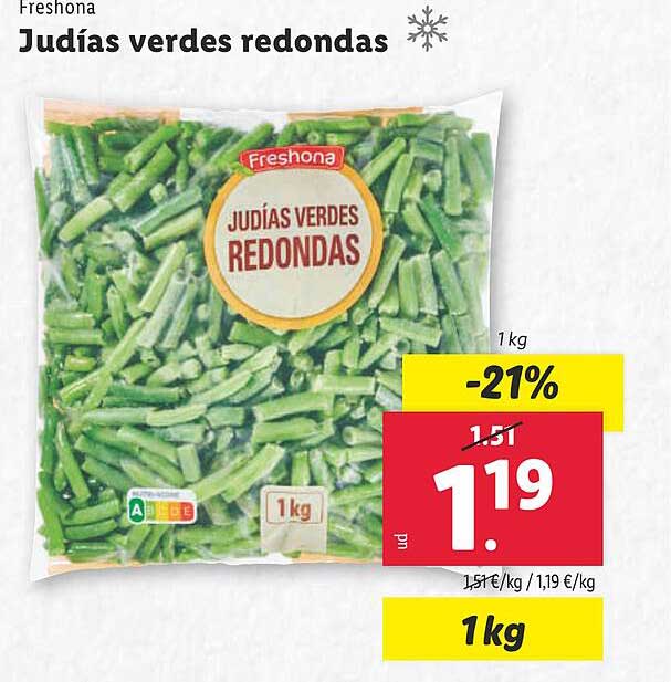 Judías verdes redondas