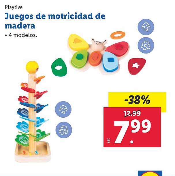 Juegos de motricidad de madera