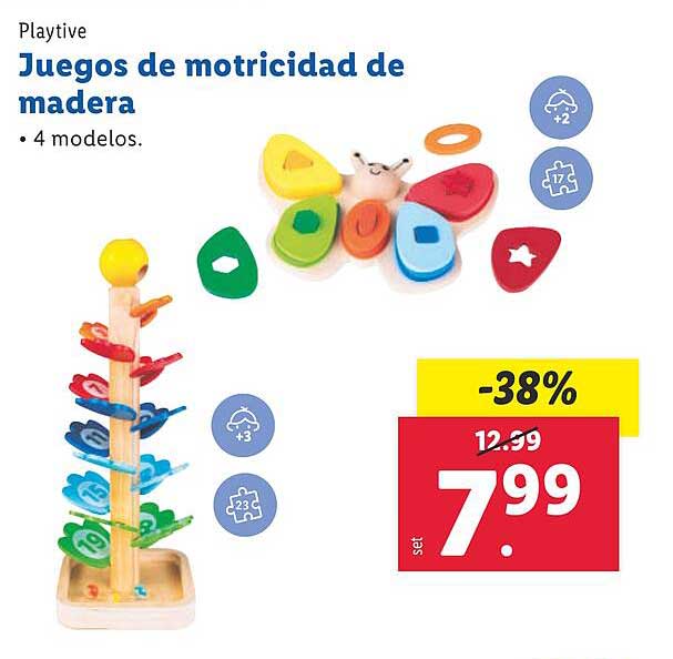 Juegos de motricidad de madera