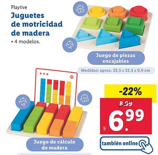 Juguetes de motricidad de madera