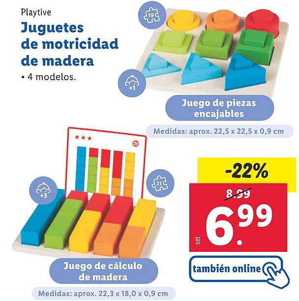 Juguetes de motricidad de madera