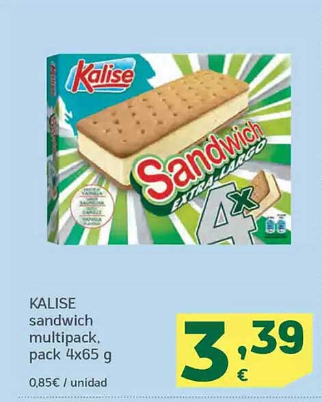 KALISE sandwich EXTRA LARGO 4x65 g