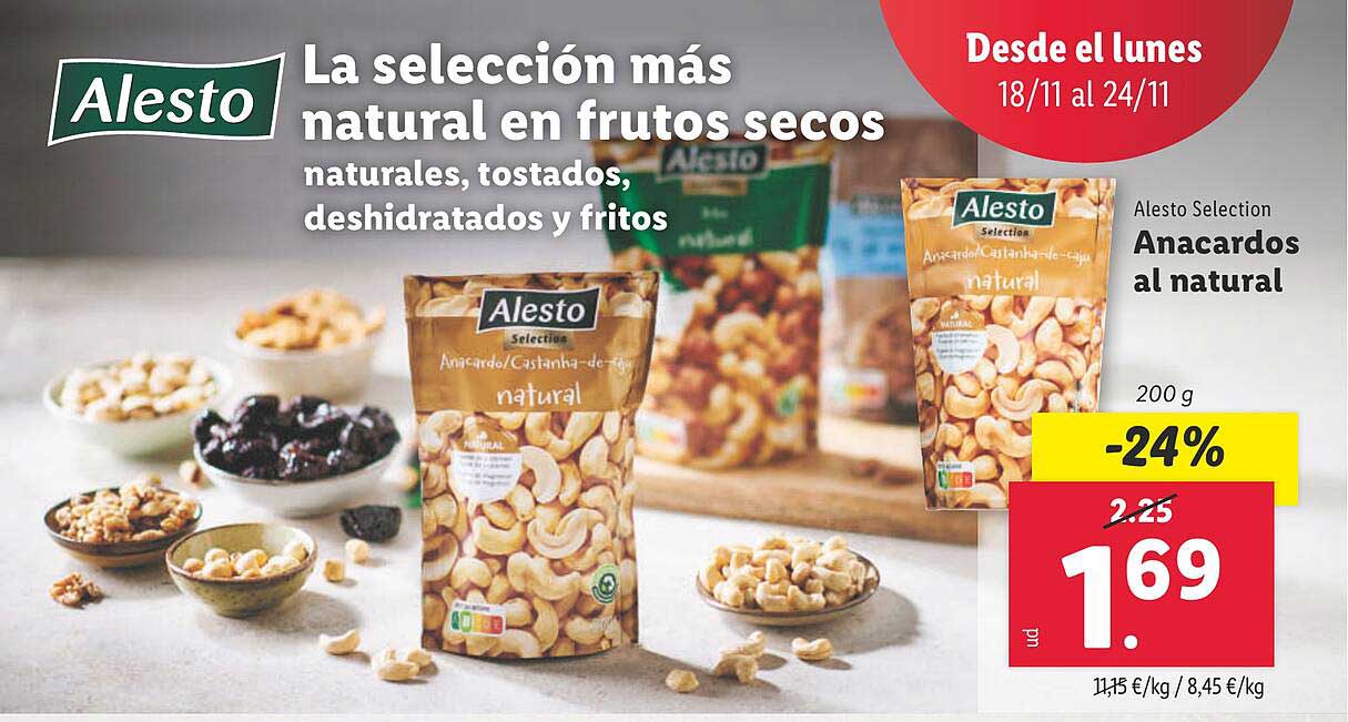 La selección más natural en frutos secos