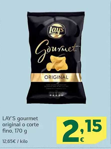 LAY’S gourmet original o corte fino