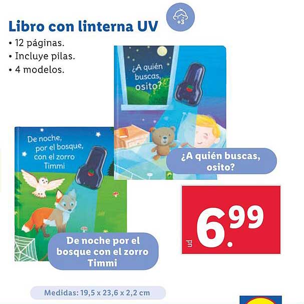 Libro con linterna UV